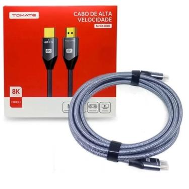 Imagem de Cabo Hdmi 8K 60Hz - 4K 120Hz - 2.1V Full Ultra Hd Dolby TrueHD, dts-hd 1.5 Mts