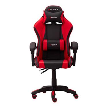 Imagem de Cadeira Gamer para Computador Reclinável Racer-X Modelo Comfort Cor (Vermelho)