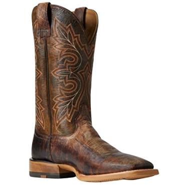 Imagem de ARIAT Bota Country Infantil Unissex, Cerca de trigo polado/ferrugem, 10.5 Wide Big Kid