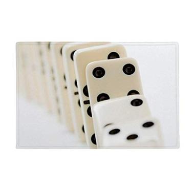 Imagem de DIYthinker Gambling Pai Gow Dominó Photo Ground Tapete antiderrapante para porta de banheiro