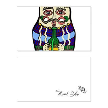 Imagem de Rússia russa Matrioska cartão de agradecimento aniversário saudação casamento agradecimento