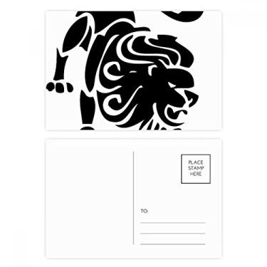 Imagem de Cartão postal Constellation Leo Zodíaco Conjunto de cartões postais de aniversário para enviar cartões de agradecimento