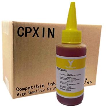 Imagem de Kit de refil de tinta de tinta universal para impressoras Brother Inkjet de tinta premium para Brother All Inkjet Printer ciss, (100ML 1 Yellow)