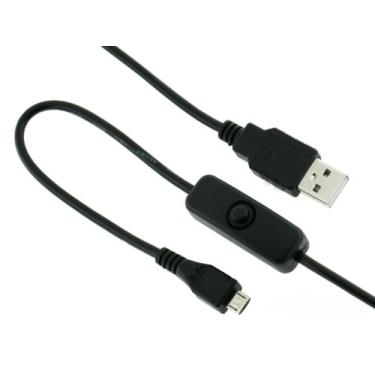 Imagem de Cabo micro USB Raspberry Pi JBtek com interruptor liga/desliga – Fácil inicialização/reinicialização!