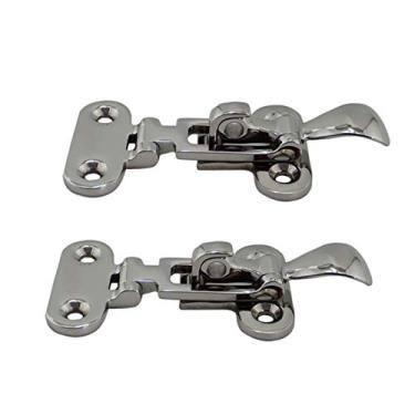 Imagem de 2 pcs barco marinho fecho de barco bloqueio hasp 316 aço inoxidável segurar pressa para baixo braçadeira anti-rattle trava fastener barco yacht acessório YYDFPIIA