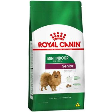 Imagem de Ração Seca Para Cães Senior Royal Canin Mini Indoor Ageing 12+ 1Kg