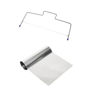 Imagem de Nivelador De Bolo 30cm + Espatula Tubular/pega Bolo 25cm