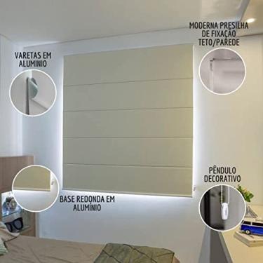 Imagem de Persiana Cortina Blackout Romana 1,70l X1,40a Veda Luz 100%