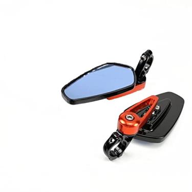 Imagem de Espelhos Laterais 2 Pçs/conjunto Espelhos Retrovisores Universais Para Motocicleta 360 Graus De Alumínio 7/8" Guidão Para Motocicleta Espelhos Retrovisores (Color : Red, Size : One size)