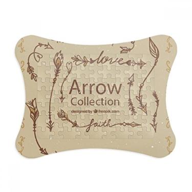 Imagem de Bohe mia Wind Fashion Arrow Moldura de quebra-cabeça Decoração de imagem Enfeite de jogo de quebra-cabeça