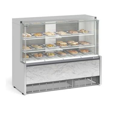 Imagem de Vitrine Estufa com Bandeja 140 cm Branco 220V Gelopar MEQA-140R