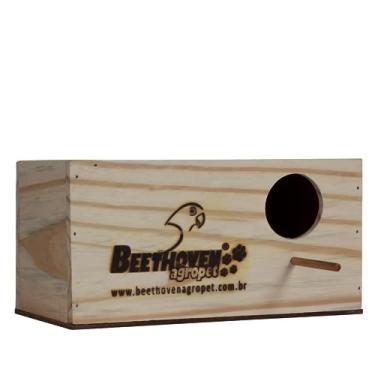 Imagem de Ninho para Pássaro Passarinho Agapórnis em Madeira