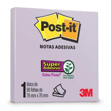 Imagem de Bloco Post-It 654 - Lilac - Com 90 Folhas - 3M