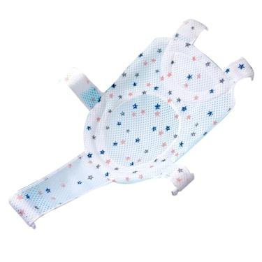 Imagem de Rede Removível Universal De Suporte Para Assento De Banho De Bebê, Rede Antiderrapante, Estilingue De Banho, Malha De Chuveiro, Malha Para Sentar Com 5 Cantos De Suporte De Segurança Para(Estrela)