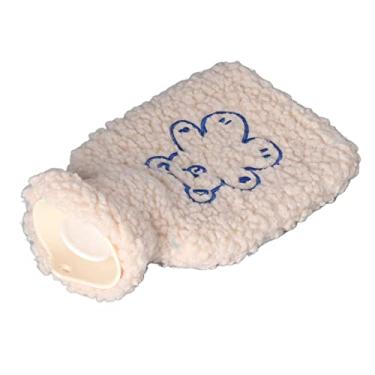 Imagem de Forro de PVC para Garrafa de água Quente de Pelúcia para Garrafa de água Quente Doméstica (Urso Damasco)