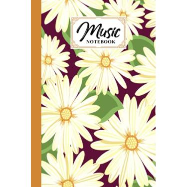 Imagem de Music Notebook: Music Writing Notebook | Blank Sheet Music Notebook | Flowers Cover Design | 120 Pages, Size 6" x 9" by Boris Wegener