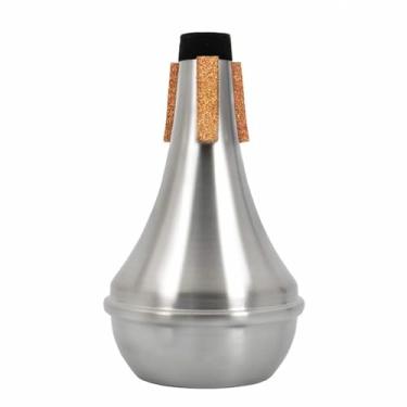 Imagem de Silenciador mudo de alumínio para prática de trompete, silenciador leve para prática de mini trompete