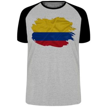 Imagem de Camiseta bandeira flag País Colômbia america latina tamanho Infantil ou Adulto ou Plus Size
