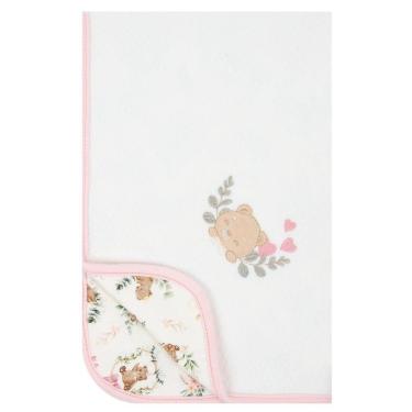 Imagem de Manta para Bebê em Malha Matelasse Ursinhos Rosa - Hug