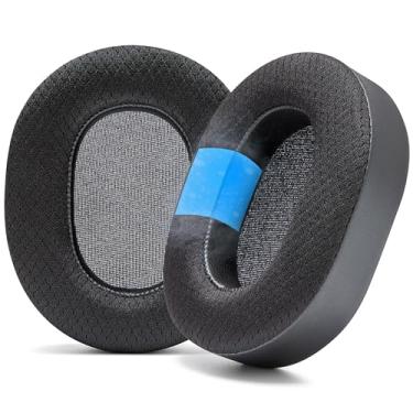 Imagem de WC Freeze Blackshark 2023 - Almofadas de gel de resfriamento para Razer Blackshark V2X e V2 Pro 2023 da Wicked Cushions - Aumente o conforto e a espessura para jogos épicos | Preto