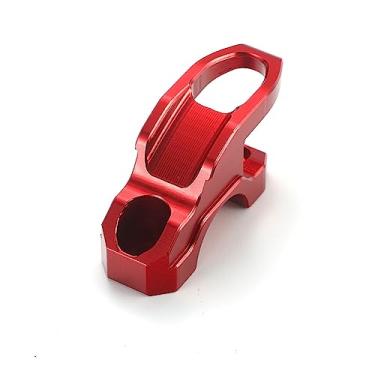 Imagem de Acessórios de gancho de guidão de motocicleta de liga de alumínio para quadriciclo, carro, bebê, etc. Gancho de armazenamento para garrafa. (vermelho, estilo B)