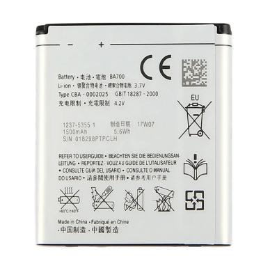 Imagem de Bateria BA700 Qualidade Original para Sony Ericsson  MT11i  MT15i  MK16i  ST18i  St18a  SO-03C