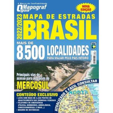 Imagem de Mapa Mapograf Estradas Brasil - 2022/2023