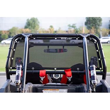 Imagem de SHEJISI Rede de janela traseira RZR, rede de proteção UTV macia engrossada, dedicada a acessórios de proteção solar UTV, protetor solar de tela RZR perfeitamente adaptado à Polaris RZR1000 900