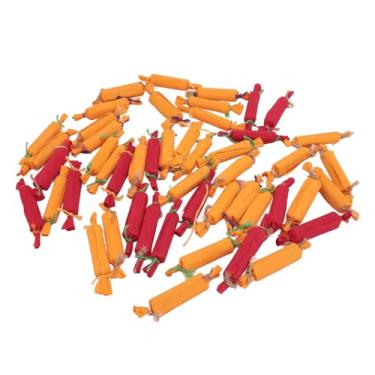 Imagem de 50 Brinquedos Interativos do Cão Dos Pces, Brinquedos Resistentes do Forrageamento do Cão da Forma Dos Doces das Cores Vibrantes para o Filhote de Cachorro Dos Hamsters Dos