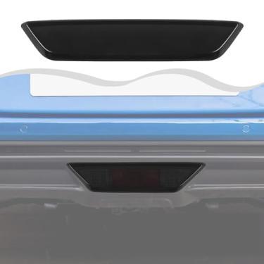 Imagem de HTHE Acessórios da tampa da lâmpada de neblina traseira defumada, acessórios de painel de acabamento da lâmpada de neblina traseira compatíveis com Ford Mustang 2015 2016+ acessórios externos (1