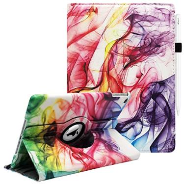 Imagem de Capa para iPad de 9,7 polegadas compatível com iPad 9,7 polegadas 2018 2017 / iPad Air 2 / iPad Air - Capa com rotação de 360 graus para iPad de 9,7 polegadas (5ª geração, 6ª geração) com hibernar