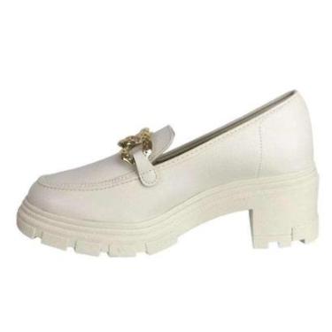 Imagem de Sapato Moleca Mocassim Feminino - Off white - 35-Feminino