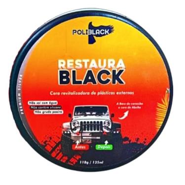 Imagem de Renovador Revitalizador de Plasticos Borrachas Restaurador de Parachoque PolyBlack