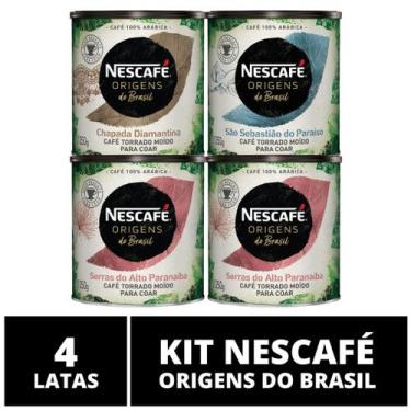 Imagem de 4 Latas, Café Especial Arábica Em Pó, Nescafé Origens, 4X 250G