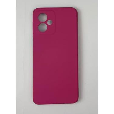 Imagem de Capa Capinha Protetora - Motorola Moto G54 - Silicone aveludada por dentro toque sedoso (Marsala)