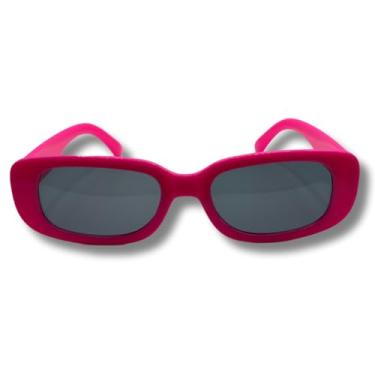 Imagem de Óculos Vintage Retrô Escuros, Com Proteção UV400, para Festa, Balada, Casamento (Rosa Pink)