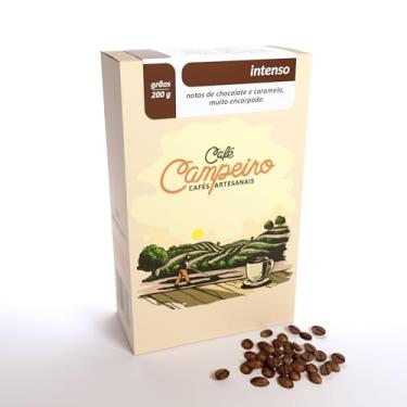 Imagem de Café Campeiro Intenso - Café Especial em Grãos, 100% Arábica, Torra Média Escura Artesanal, 200g