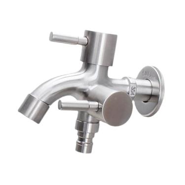 Imagem de Generic de água para Máquina de Lavar Roupa, de água para Cozinha, de aço Inoxidável para Banheiro para Jardim E, Redondo e pontiagudo