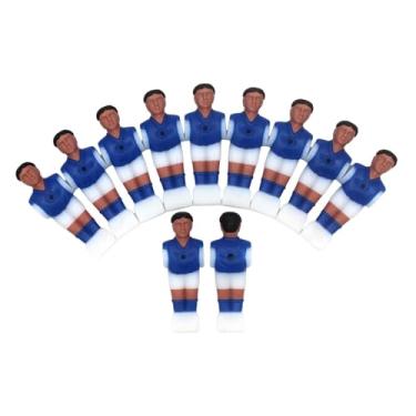 Imagem de Fancyes 11 peças de mesa de pebolim masculino, peça de futebol durável, caras de pebolim, jogador de pebolim para máquina de futebol, brinquedos para, Azul