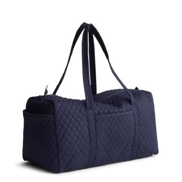 Imagem de Vera Bradley Bolsa esportiva feminina de algodão grande original, Pavão, One Size