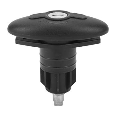 Imagem de Fechadura de Compressão Porta Cabine RV Nylon de Liga de Zinco para Iate Caravana Com 2 Chaves Design Simples Furo Redondo de 30 Mm de Diâmetro Porta Aplicável 1-35 Mm de