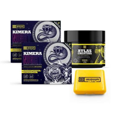 Imagem de Kit 2x Kimera Night + Creatina + Porta Caps - Iridium Labs-Unissex
