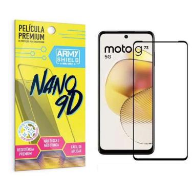 Imagem de Película Motorola Moto G73 Cerâmica 9D Indestrutível Armyshield