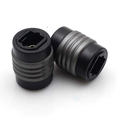 Imagem de Adaptador de acoplador de cabo de extensão de áudio digital Toslink óptico HTTX fêmea para fêmea, pacote com 2