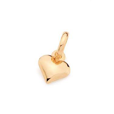 Imagem de Pingente banhado ouro 3x 24k 18k e 22k  feminino coração abaulado romm