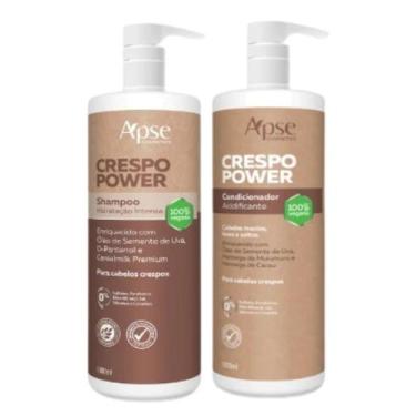 Imagem de Kit Shampoo e Condicionador Acidificante Crespos 1 Litro Apse - Apse C
