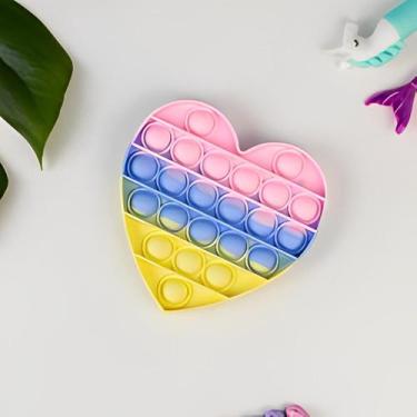 Imagem de Pop It Rainbow Palette Coração - DESEMBRULHA