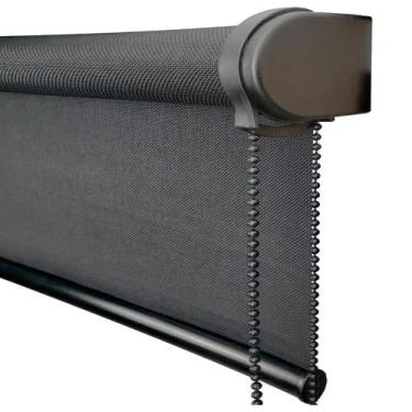 Imagem de Persiana Rolo Screen 3% Preto - 2,50m x 2,40m - RM Policarbonatos e Ac
