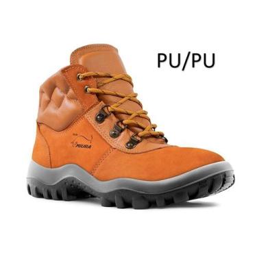 Imagem de Bota Botina Coturno Miura Trabalho Segurança Bico Pvc Epi Ca - Safetli