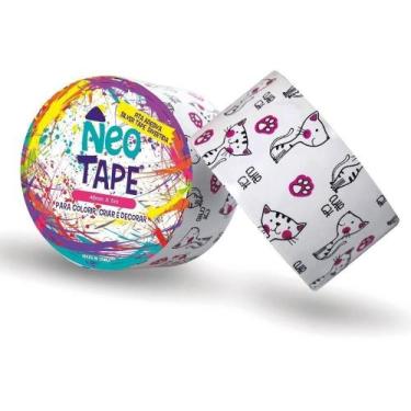 Imagem de Fita Adesiva Silver Tape Divertida Para Colorir 4,8X5M - Cat - Geral